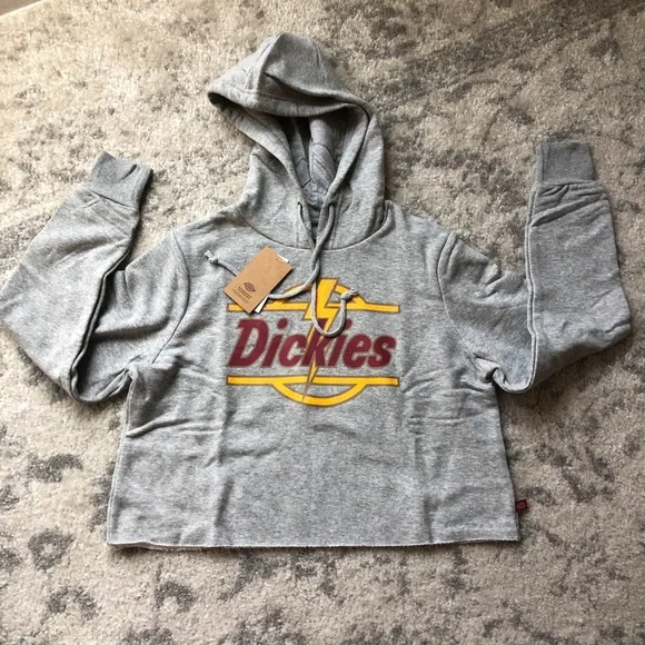 Dickies NWT gray cropped hoodie - Picture 2 of 5